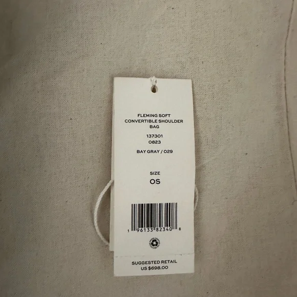 Tory Burch Fleming Soft Convertible Shoulder Bag – Bay Gray - Picture 8 of 16